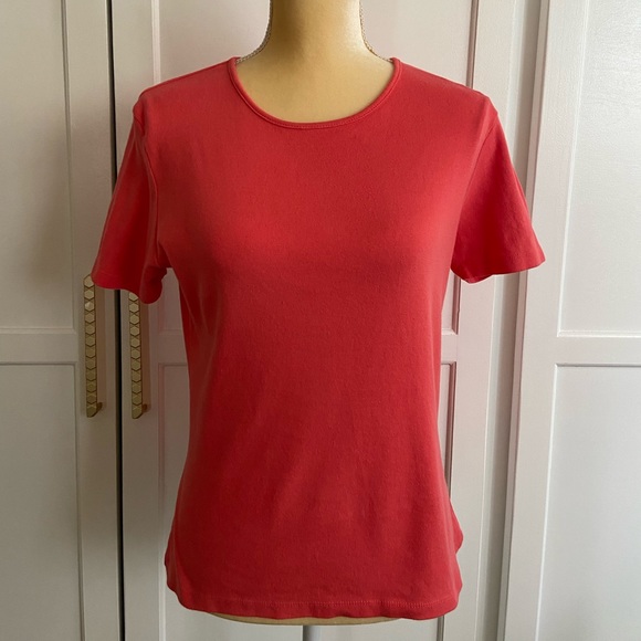 White Stag Tops - Solid Coral Top 100% Cotton Size L